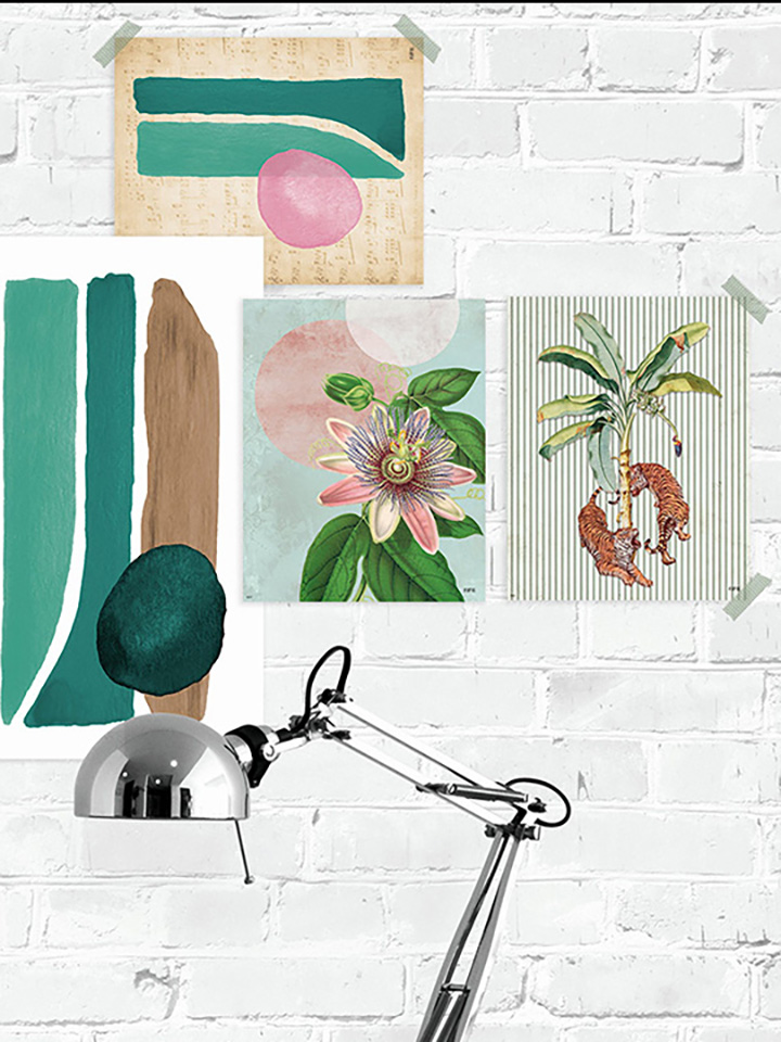 Lámina Tigres y Palmera - Imagen 2