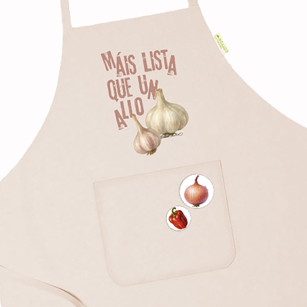 Delantal Mais Lista Que Un Allo - Imagen 2