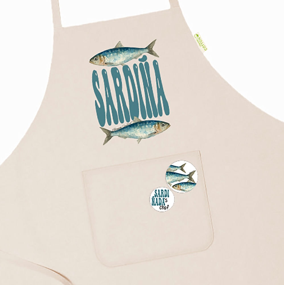 Delantal Sardiña con 2 chapas - Imagen 2